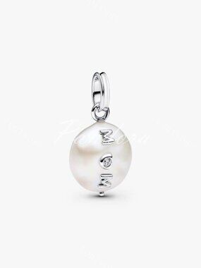 Pandora Treated Freshwater Cultured Baroque Pearl Mom Dangle Charm